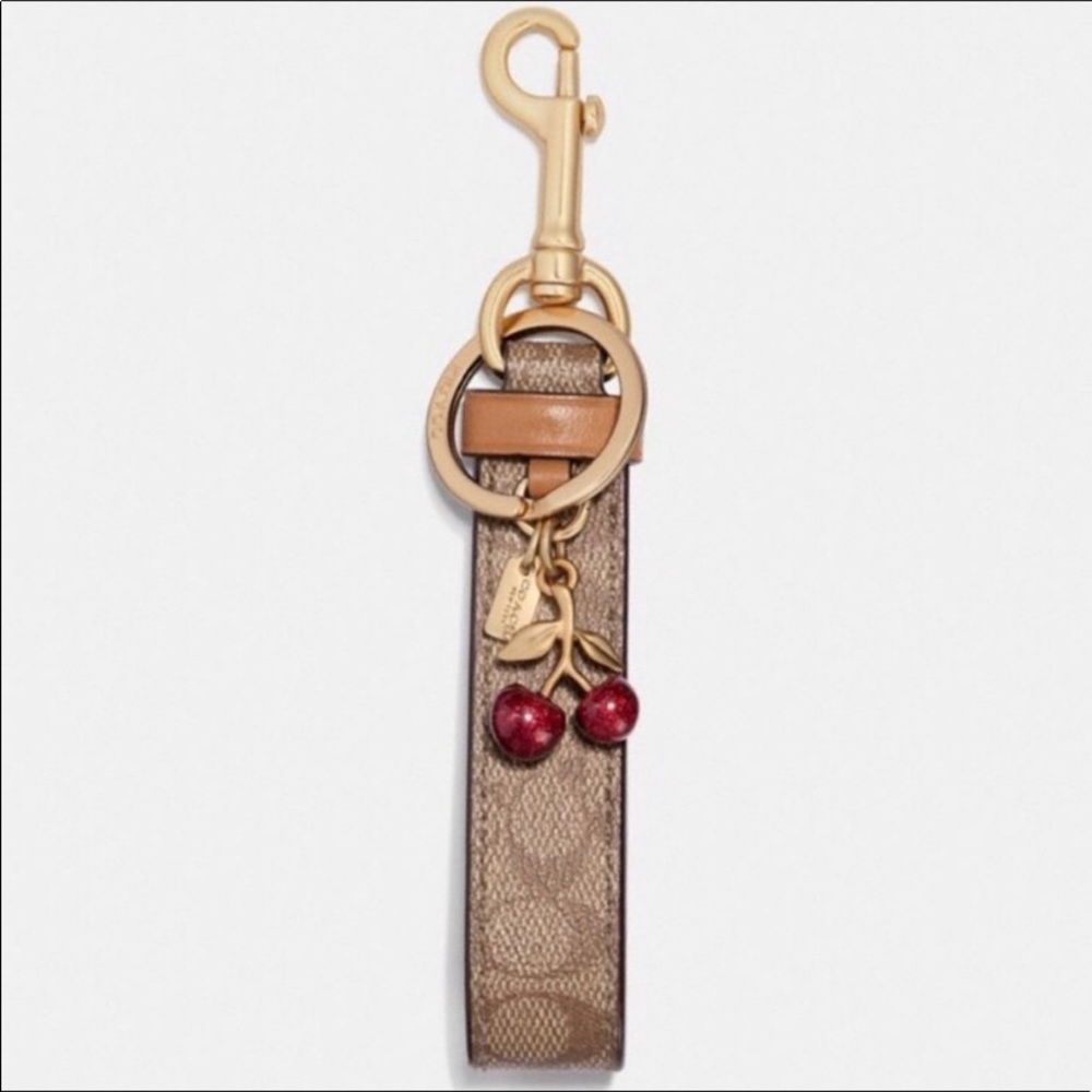 Coach Signature Charm Loop Bag Charm